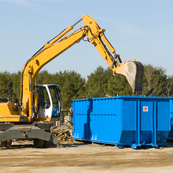 can i choose the location where the residential dumpster will be placed in Yorkville TN